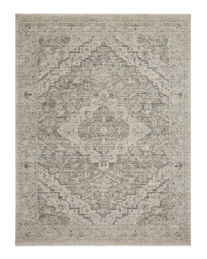 Nourison Lynx Ivory/Taupe Power-Loomed Rug