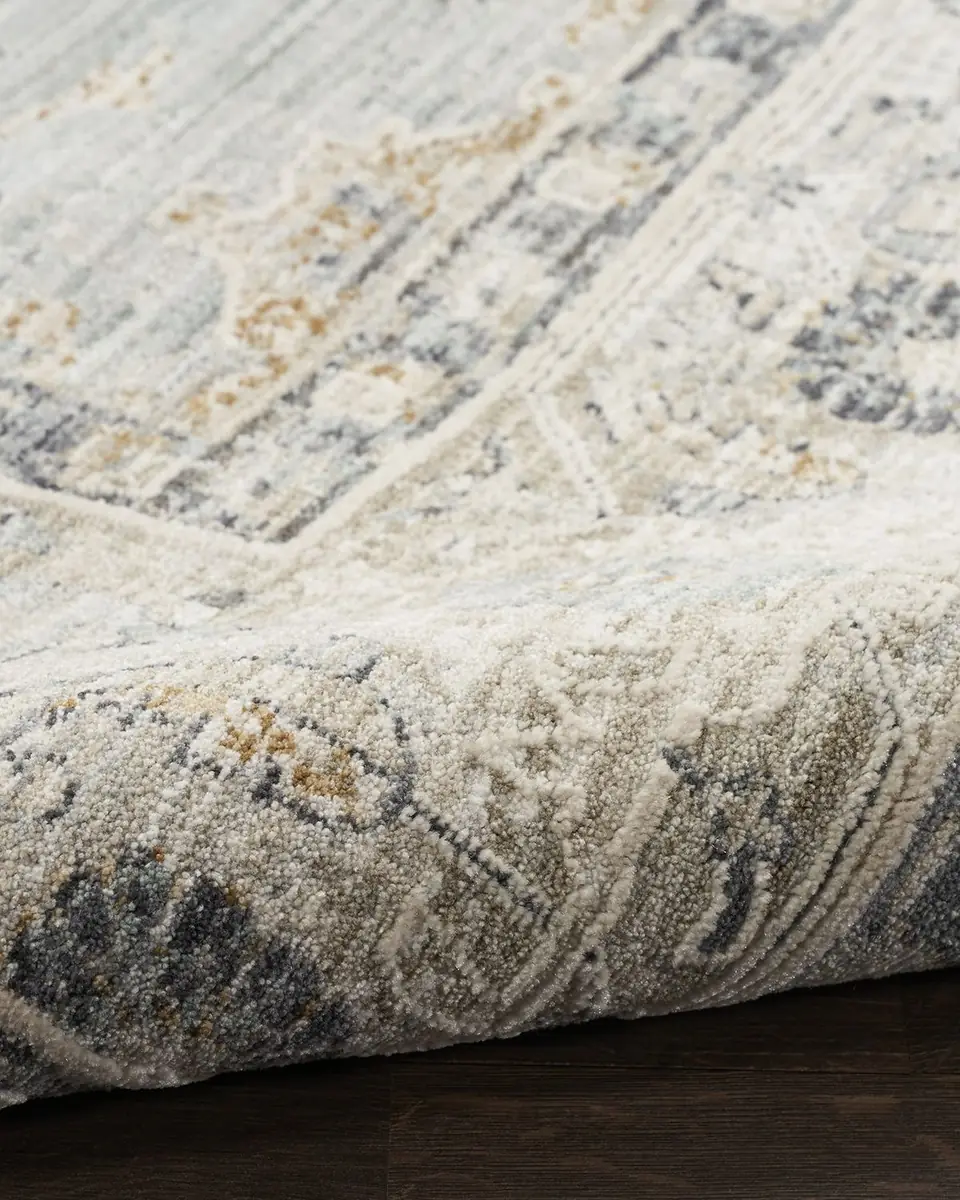 Nourison Lynx Light Blue Power-Loomed Rug | Thumbnail 2 Nourison Lynx Light Blue Power-Loomed Rug | Thumbnail 2