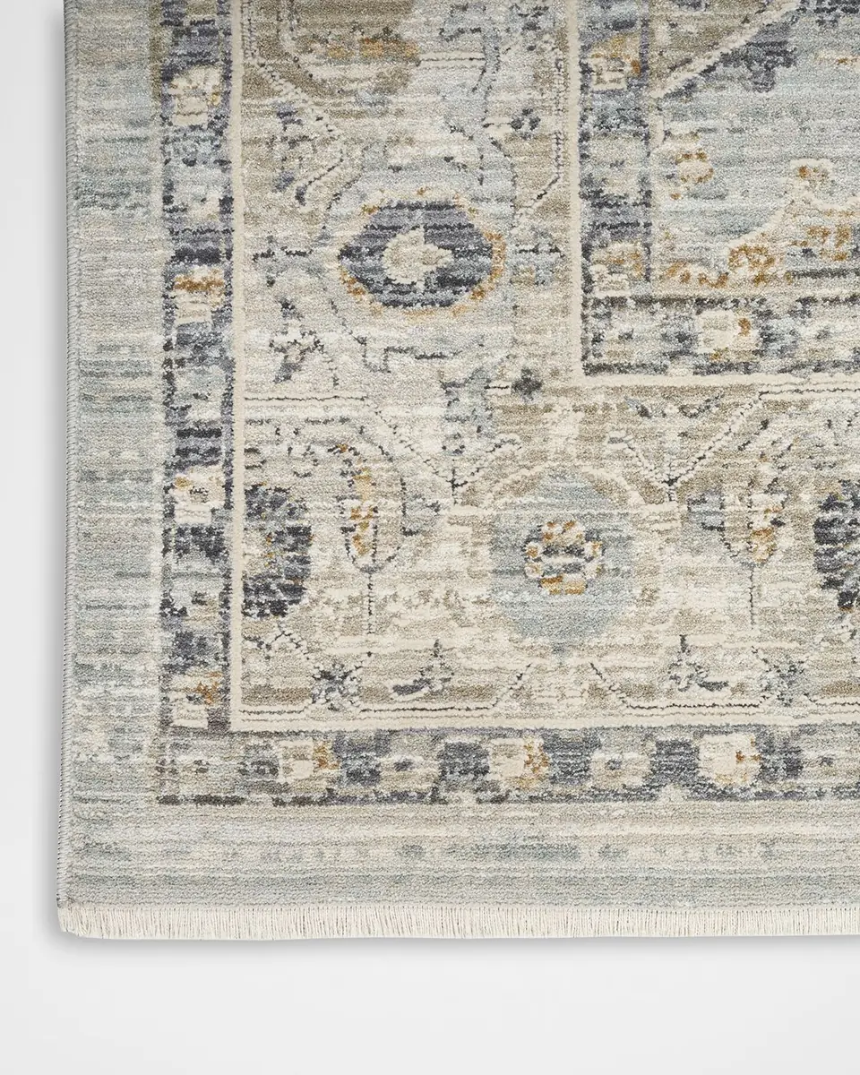 Nourison Lynx Light Blue Power-Loomed Rug | Thumbnail 3 Nourison Lynx Light Blue Power-Loomed Rug | Thumbnail 3