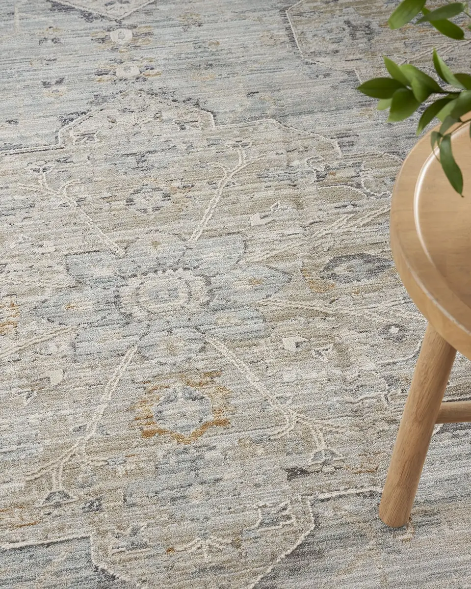 Nourison Lynx Light Blue Power-Loomed Rug | Thumbnail 5 Nourison Lynx Light Blue Power-Loomed Rug | Thumbnail 5