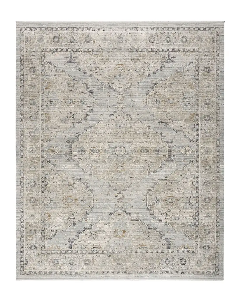 Nourison Lynx Light Blue Power-Loomed Rug