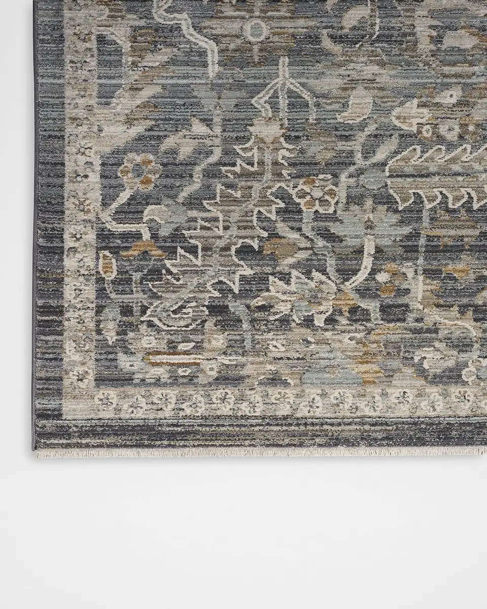 Nourison Lynx Navy Power-Loomed Rug | Thumbnail 2