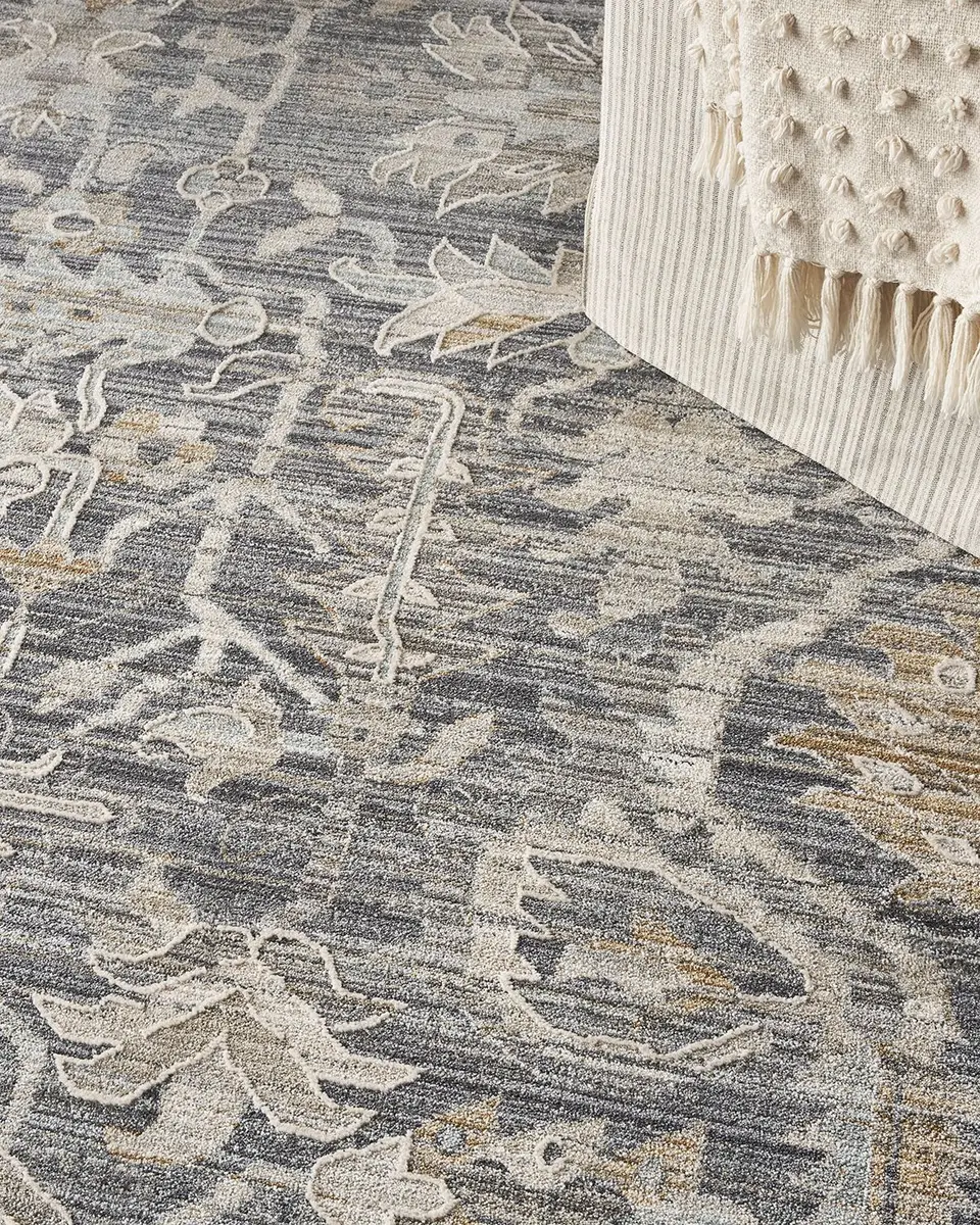 Nourison Lynx Navy Power-Loomed Rug | Thumbnail 4