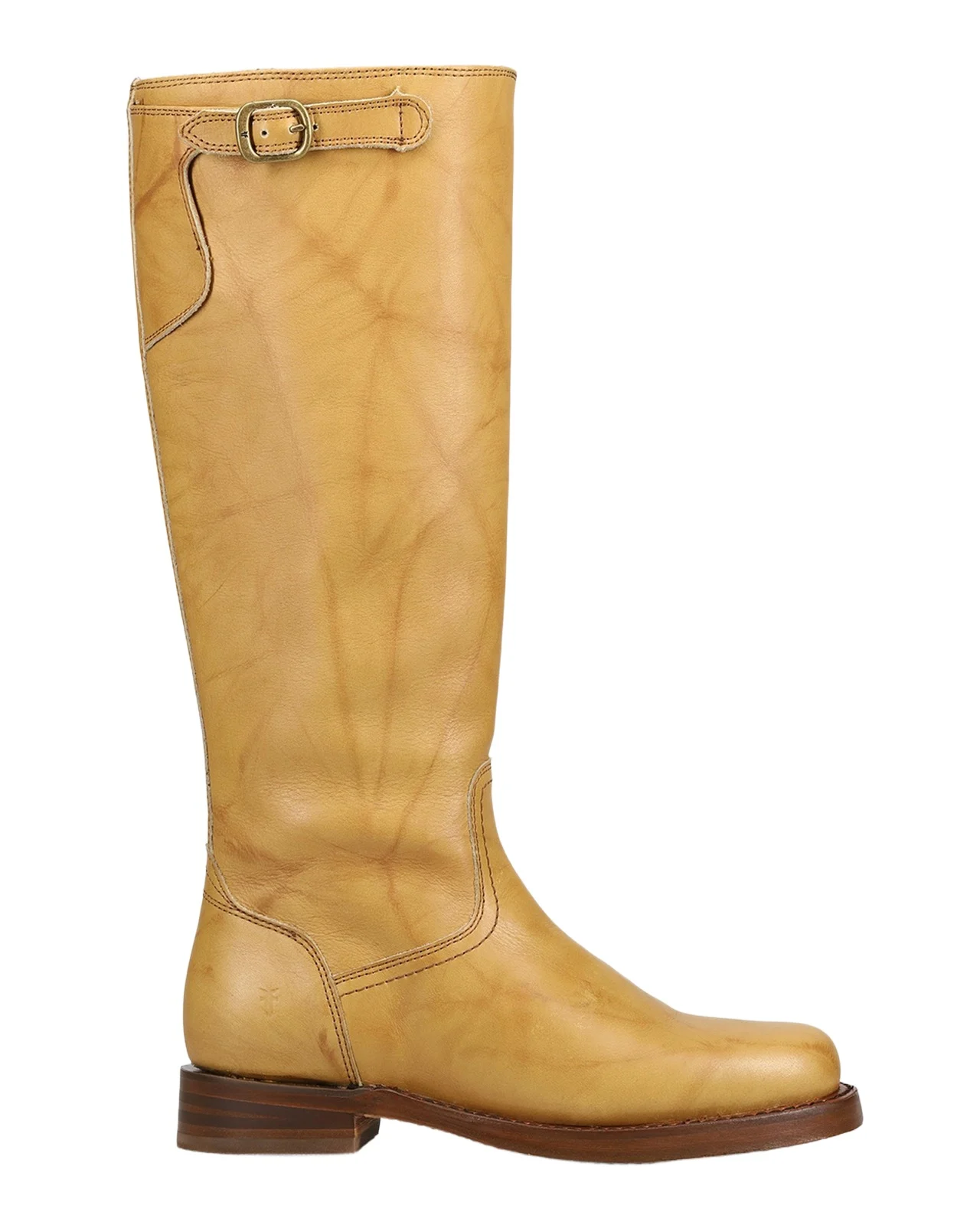 Campus Oiled Leather Low Heel Tall Riding Boots Campus Oiled Leather Low Heel Tall Riding Boots
