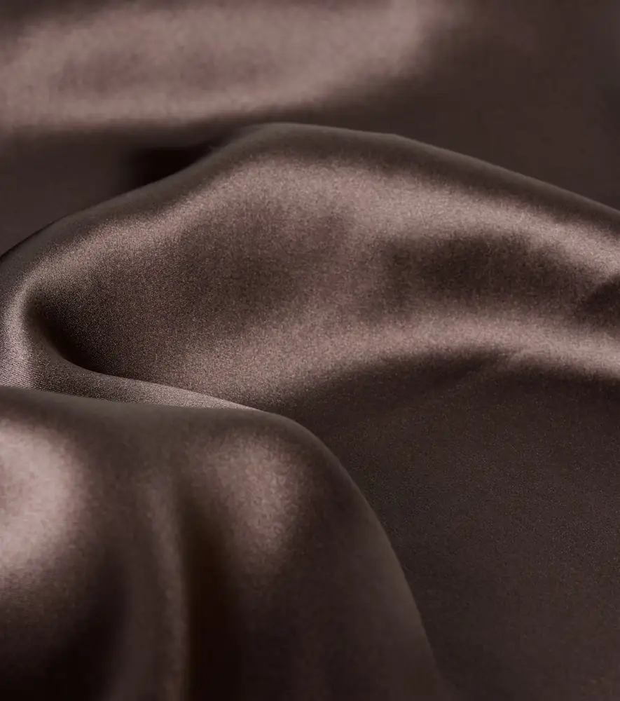 Magda Butrym Lace-trimmed silk satin scarf | Thumbnail 3