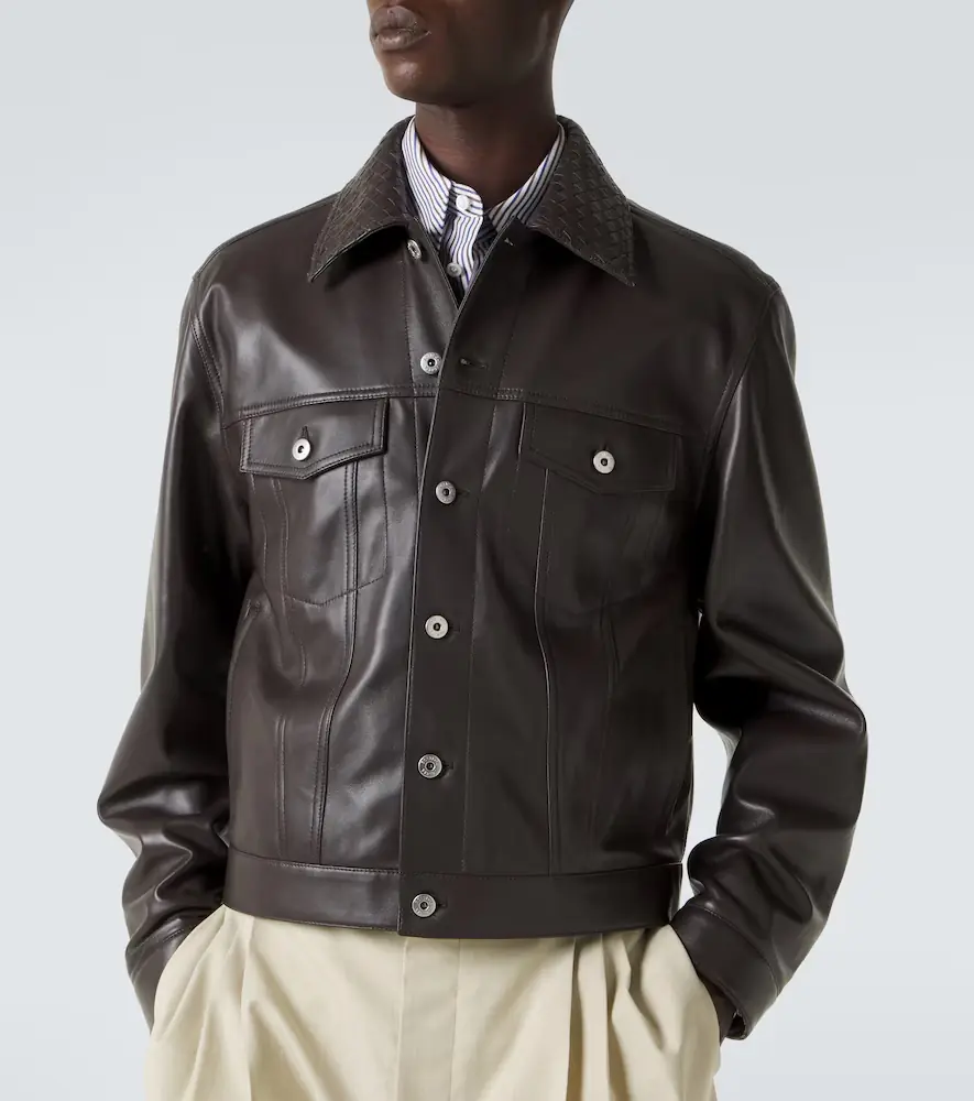 Bottega Veneta Intrecciato leather jacket | Thumbnail 8 Bottega Veneta Intrecciato leather jacket | Thumbnail 8