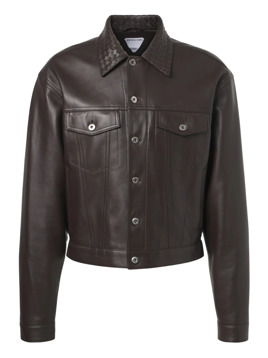 Intrecciato leather jacket Intrecciato leather jacket