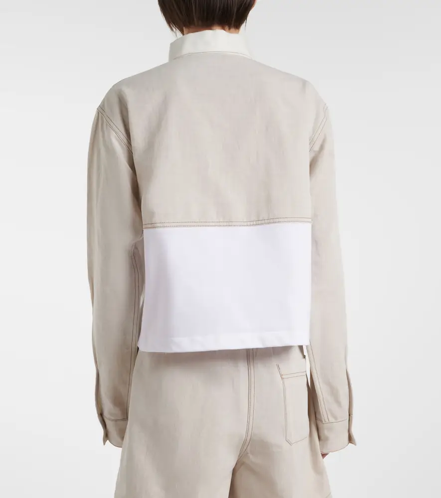 Prada Cotton and linen polo shirt | Thumbnail 5