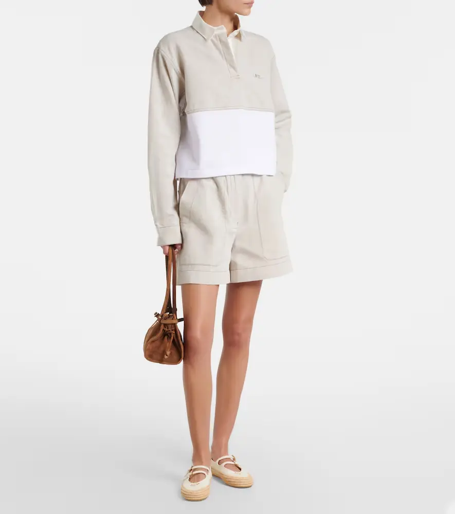 Prada Cotton and linen polo shirt | Thumbnail 6