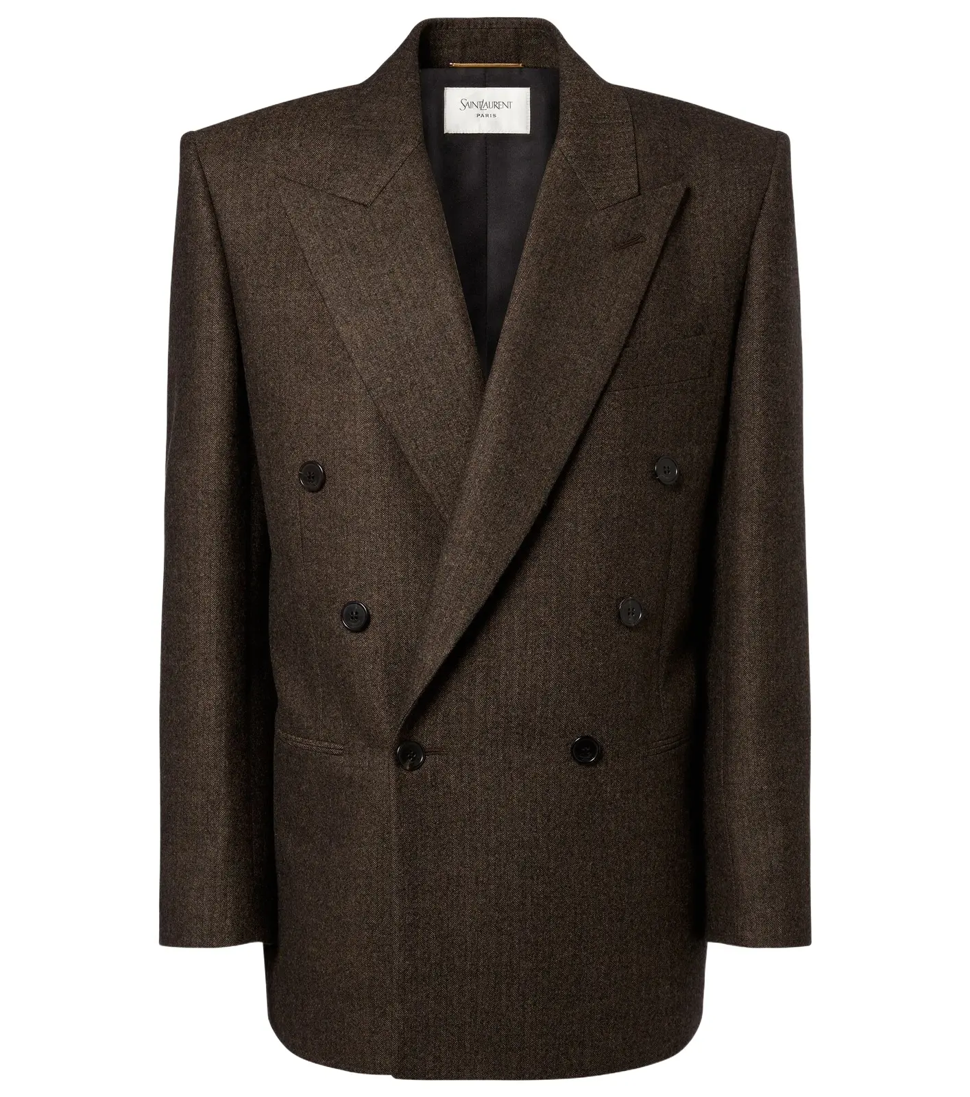 Herringbone double-breasted wool blazer Herringbone double-breasted wool blazer