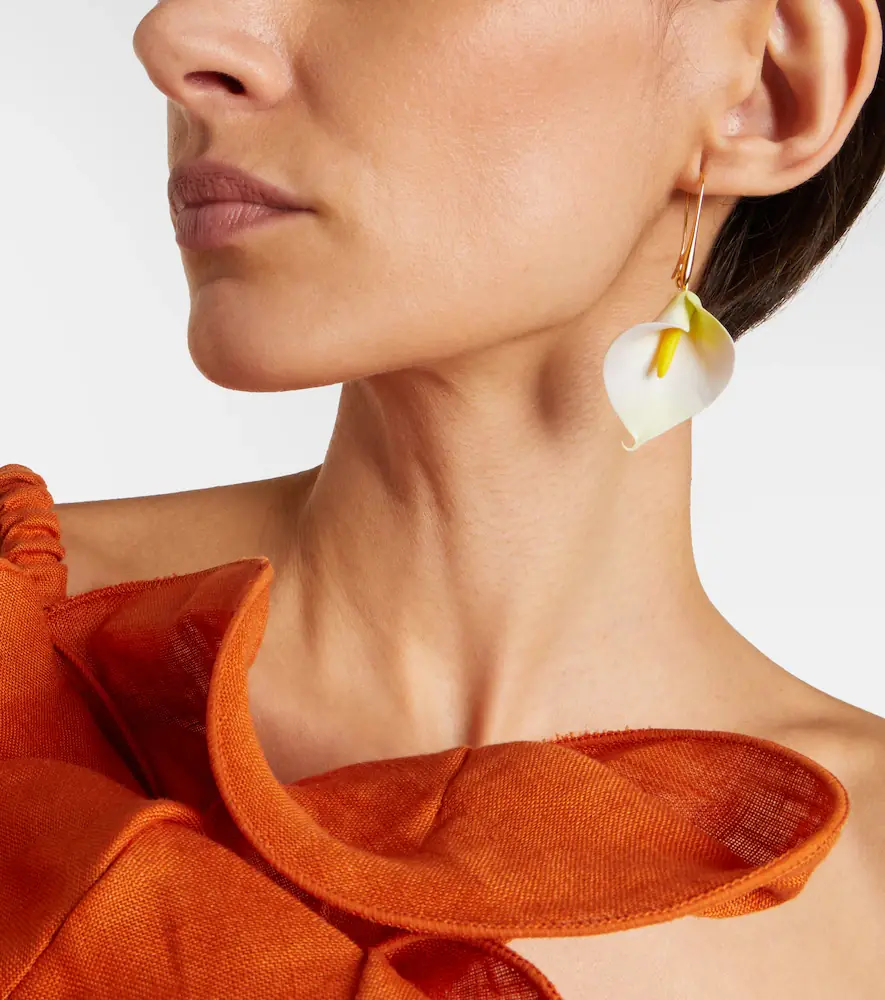 Jennifer Behr Alexia floral drop earrings | Thumbnail 6