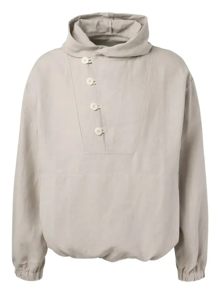 Stòffa Hooded linen jacket