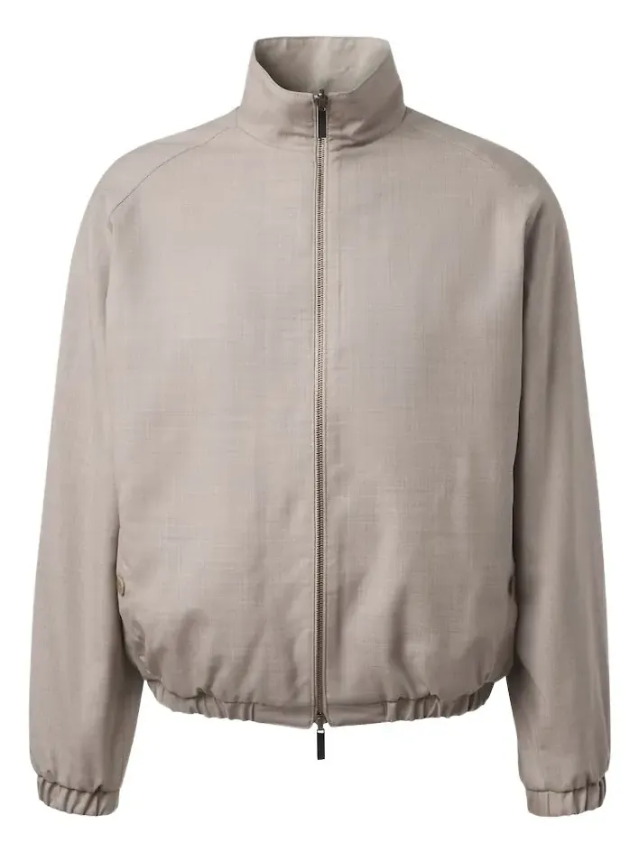Stòffa Reversible wool and linen blouson jacket Stòffa Reversible wool and linen blouson jacket