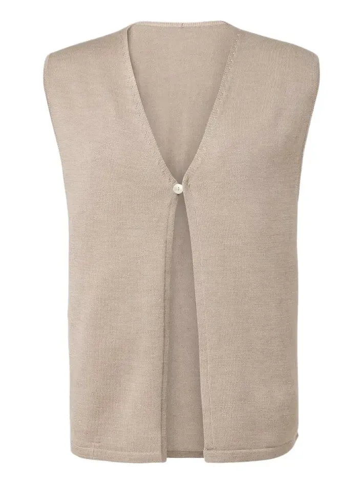 Stòffa Stòffa Knitted wool and silk vest