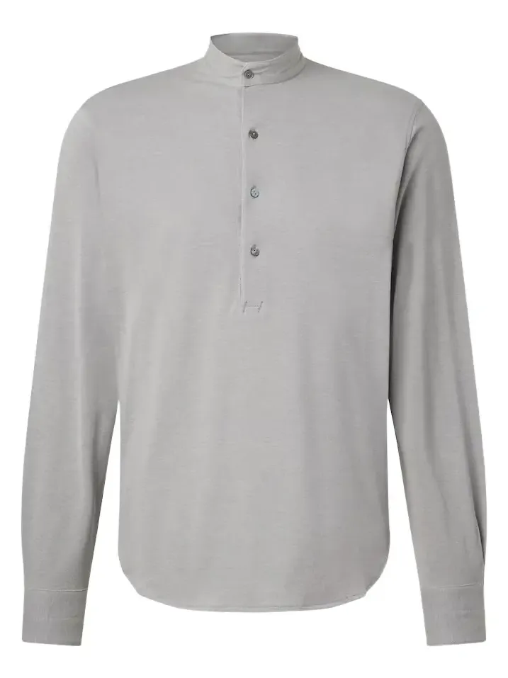 Stòffa Cotton and silk Henley shirt Stòffa Cotton and silk Henley shirt