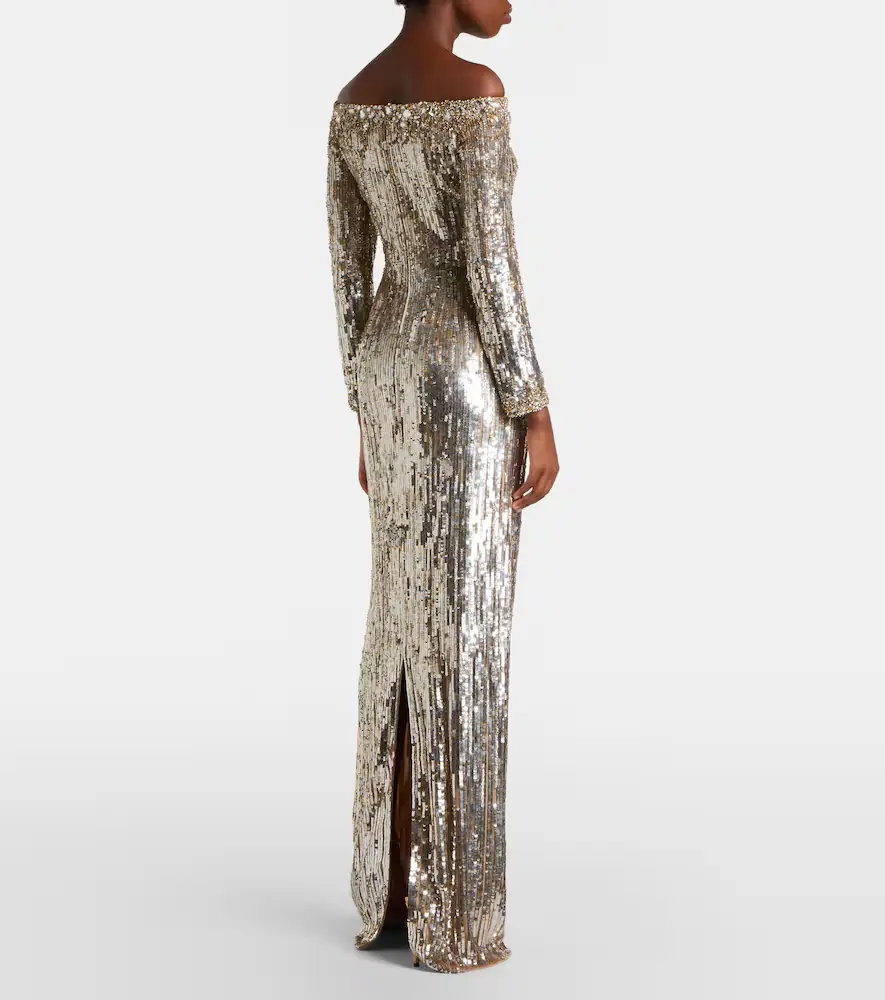 Jenny Packham Marnie embellished gown | Thumbnail 4