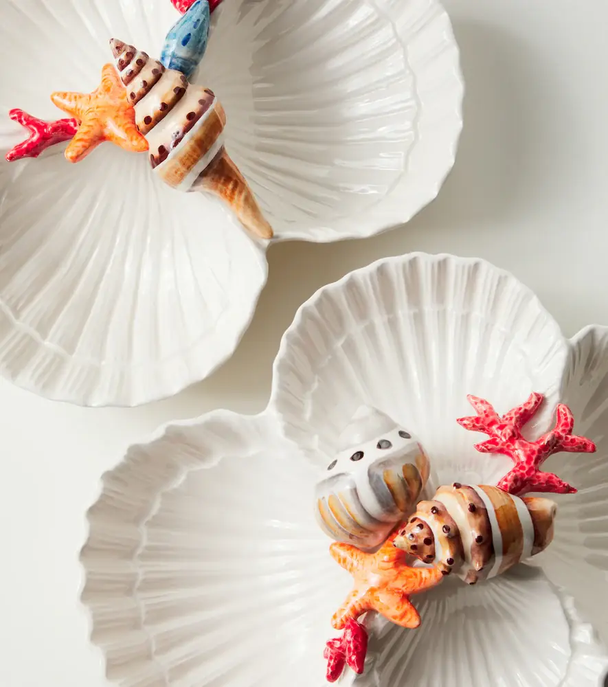 LES OTTOMANS Set of 2 ceramic starter plates | Thumbnail 2