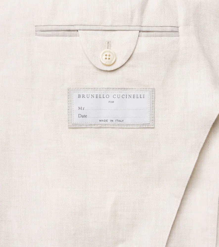 Brunello Cucinelli Single-breasted linen blazer | Thumbnail 2 Brunello Cucinelli Single-breasted linen blazer | Thumbnail 2