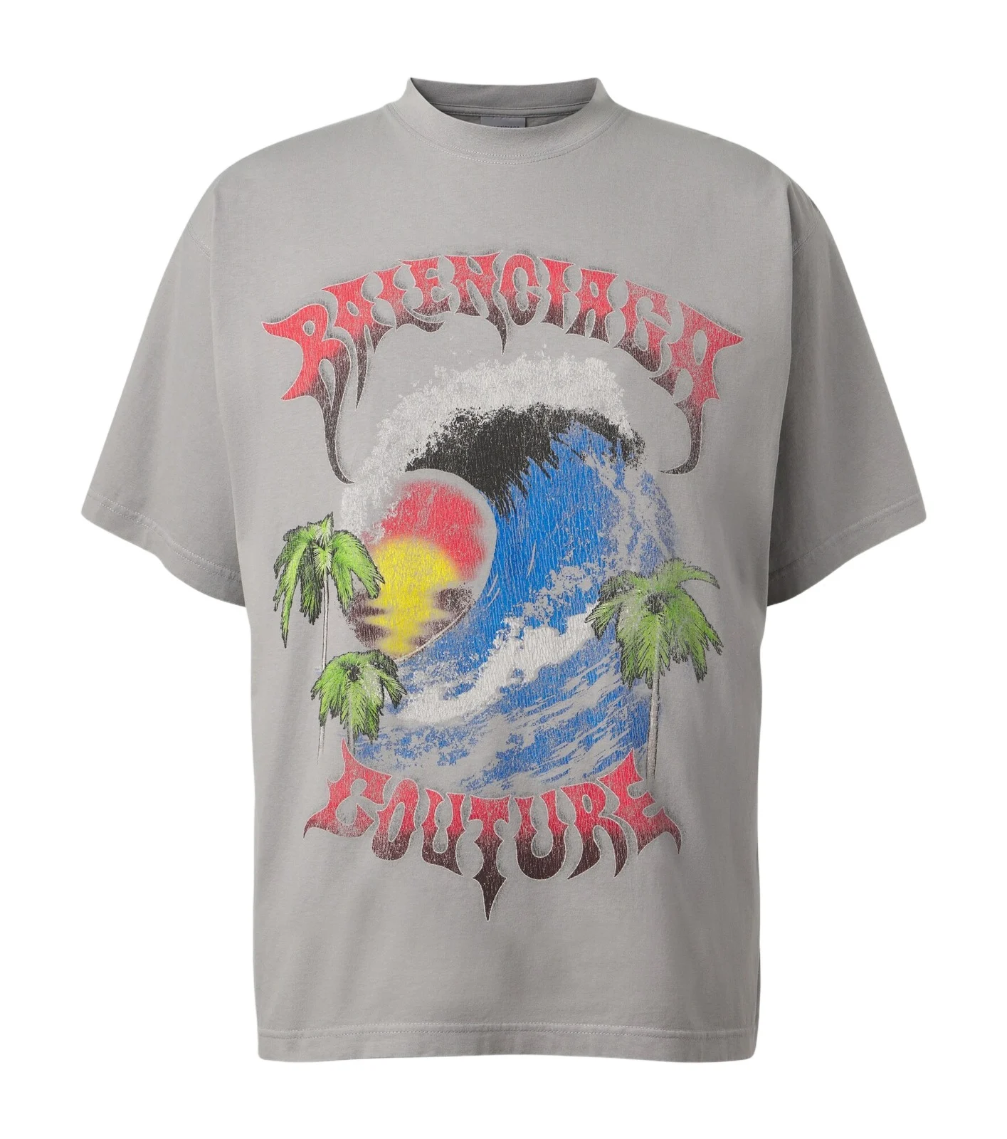 Printed cotton jersey T-shirt