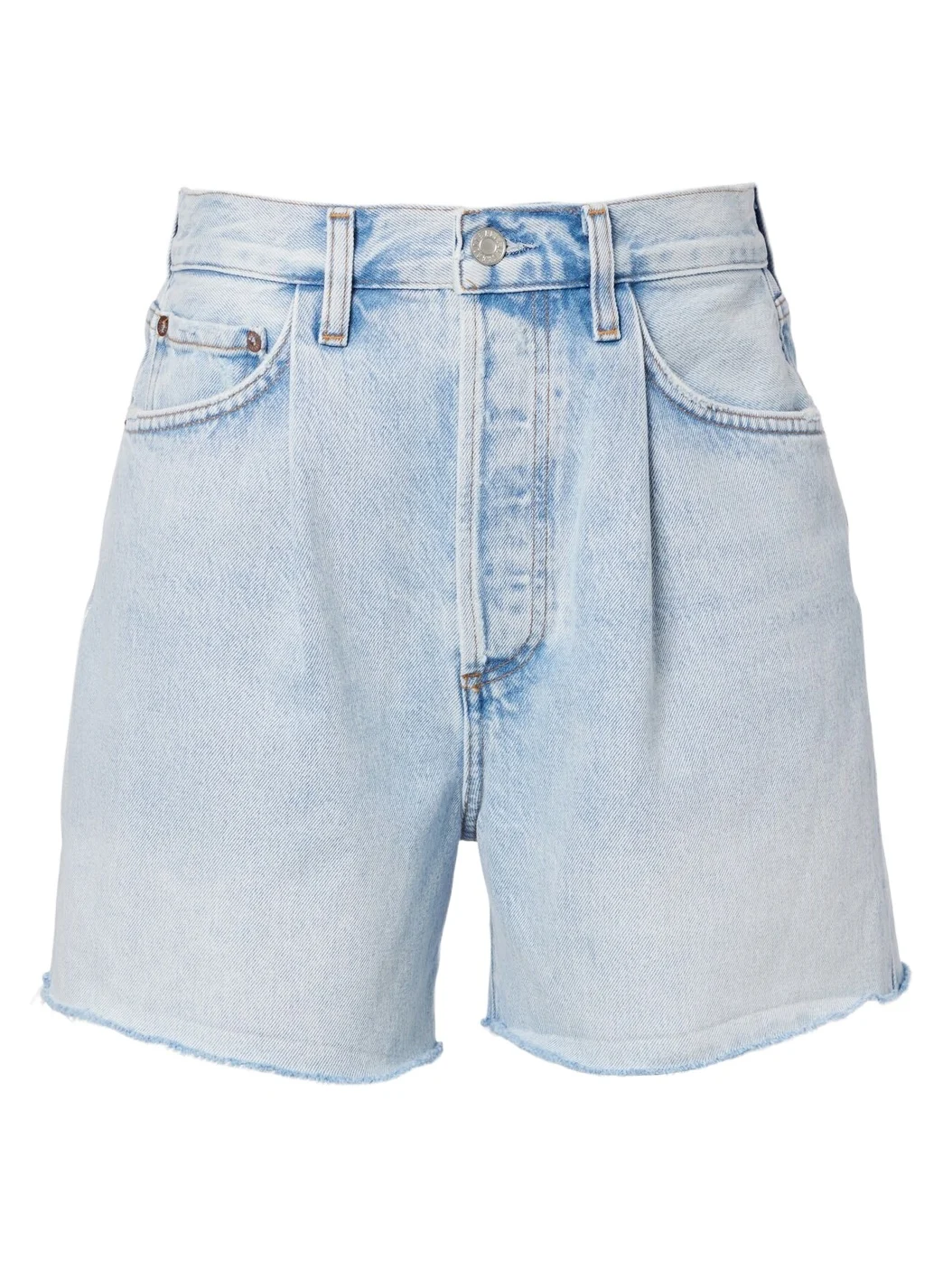 AGOLDE Rhoda frayed denim shorts