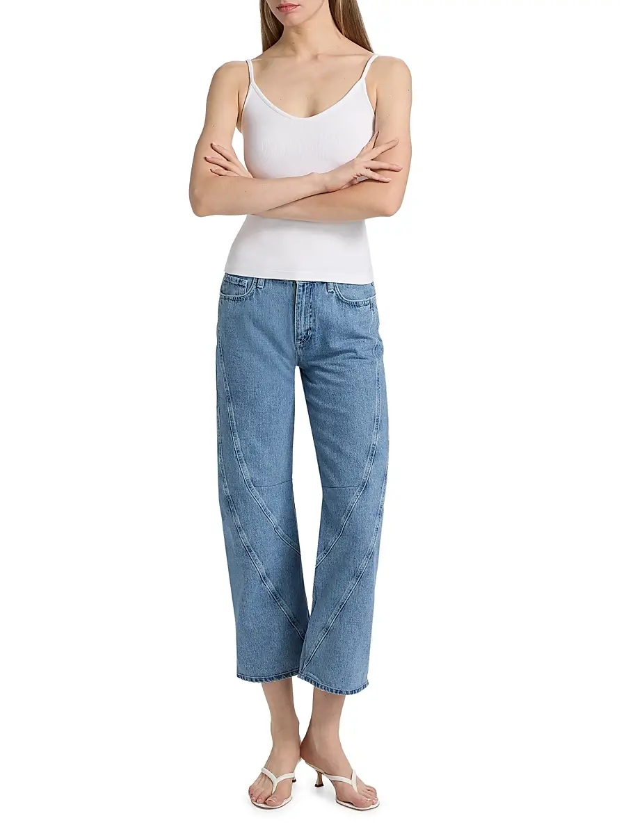 L'Agence Women's Lunara Rib-Knit Tank | Thumbnail 2 L'Agence Women's Lunara Rib-Knit Tank | Thumbnail 2