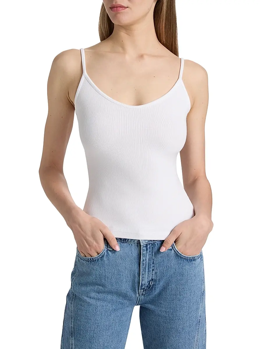 L'Agence Women's Lunara Rib-Knit Tank | Thumbnail 3 L'Agence Women's Lunara Rib-Knit Tank | Thumbnail 3