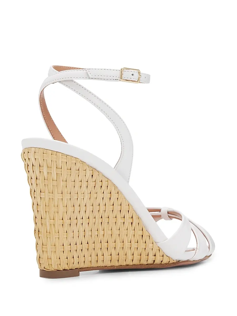 Aquazzura Women's Tati 85MM Leather Espadrille Wedge Sandals | Thumbnail 3 Aquazzura Women's Tati 85MM Leather Espadrille Wedge Sandals | Thumbnail 3