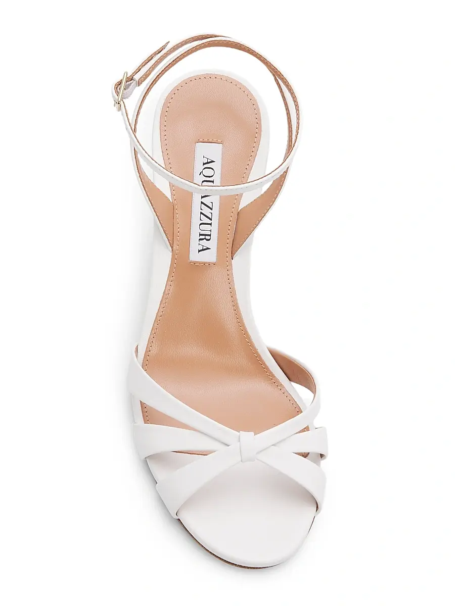 Aquazzura Women's Tati 85MM Leather Espadrille Wedge Sandals | Thumbnail 4 Aquazzura Women's Tati 85MM Leather Espadrille Wedge Sandals | Thumbnail 4