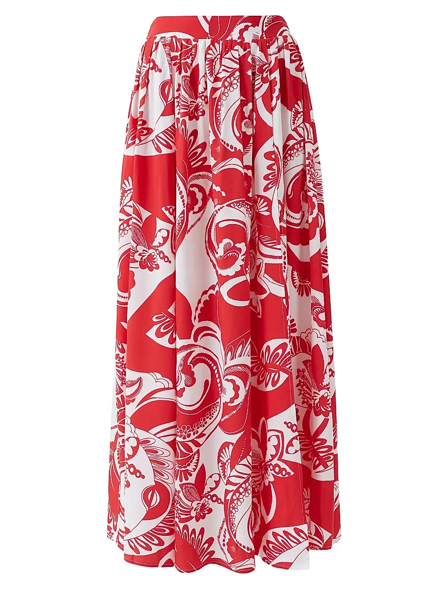 Melissa Odabash Women's High Summer Shiloh Printed Maxi Skirt - Floral | Image 1 Melissa Odabash Women's High Summer Shiloh Printed Maxi Skirt - Floral | Image 1