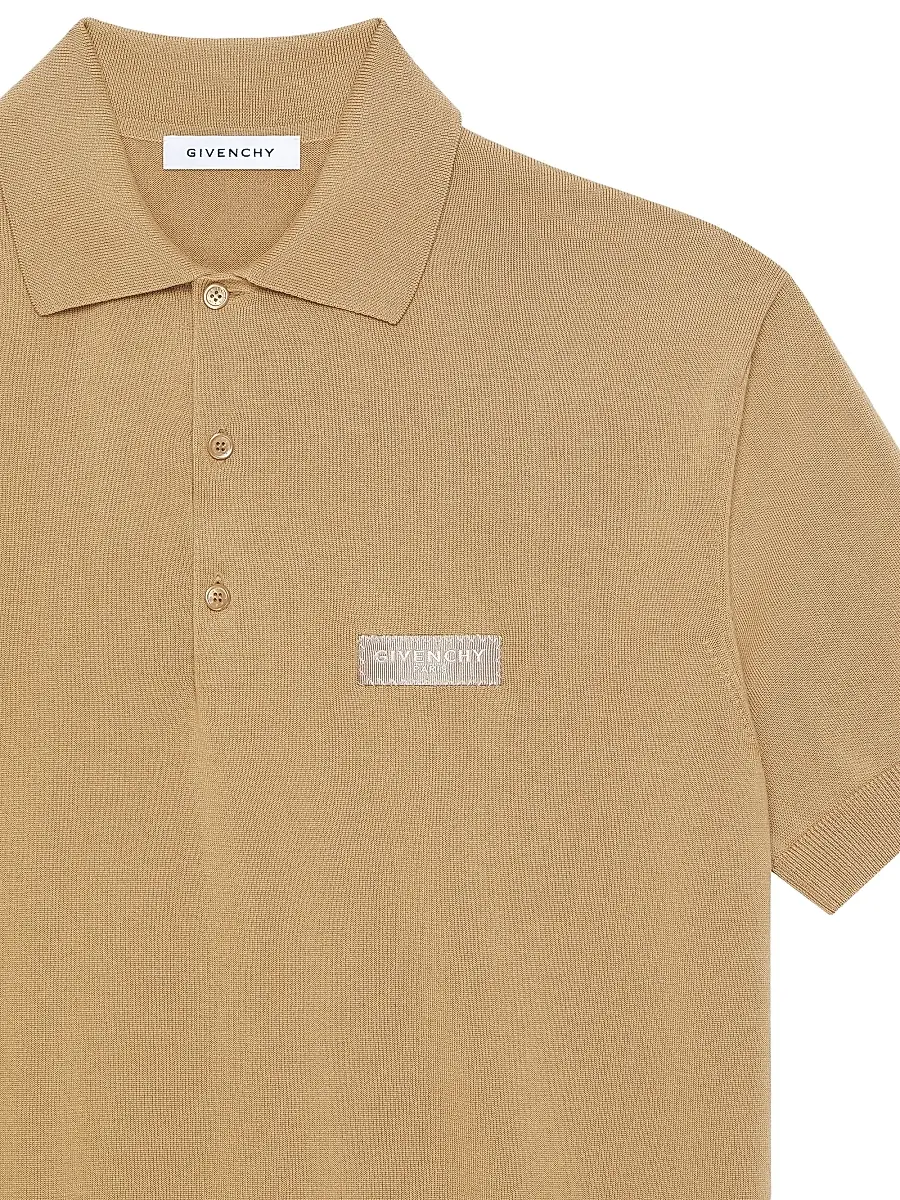 Givenchy Men's Couture Seam Polo Shirt in Cotton with Gros Grain Detail | Thumbnail 4 Givenchy Men's Couture Seam Polo Shirt in Cotton with Gros Grain Detail | Thumbnail 4