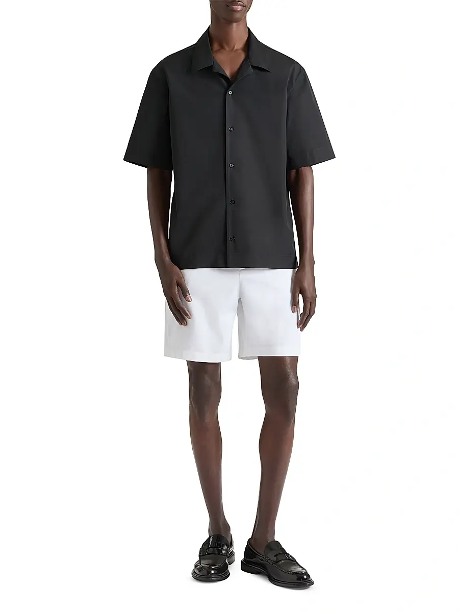 Givenchy Men's Shirt in Poplin with Photographic Negative Print | Thumbnail 2