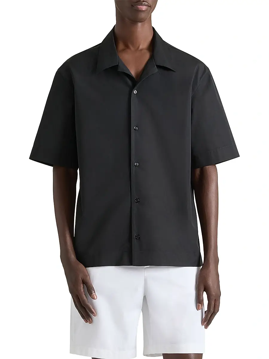 Givenchy Men's Shirt in Poplin with Photographic Negative Print | Thumbnail 4