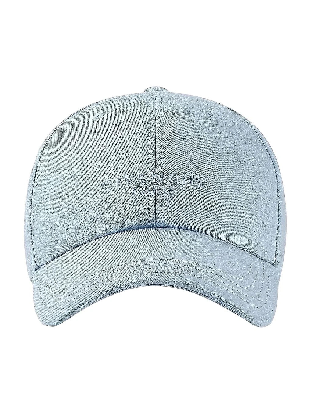 Givenchy Men's Paris Embroidered Cap in Cotton - Light Blue