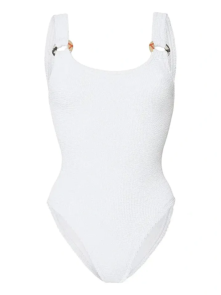 Women's x Hunza G Domino Check Ring One-Piece Swimsuit Women's x Hunza G Domino Check Ring One-Piece Swimsuit