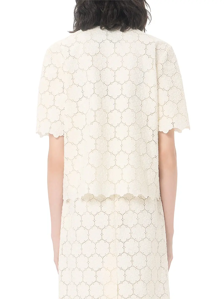 Valentino Women's Jacket in Fleurs Cotton | Thumbnail 5 Valentino Women's Jacket in Fleurs Cotton | Thumbnail 5