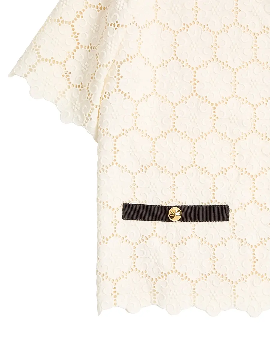 Valentino Women's Jacket in Fleurs Cotton | Thumbnail 7 Valentino Women's Jacket in Fleurs Cotton | Thumbnail 7