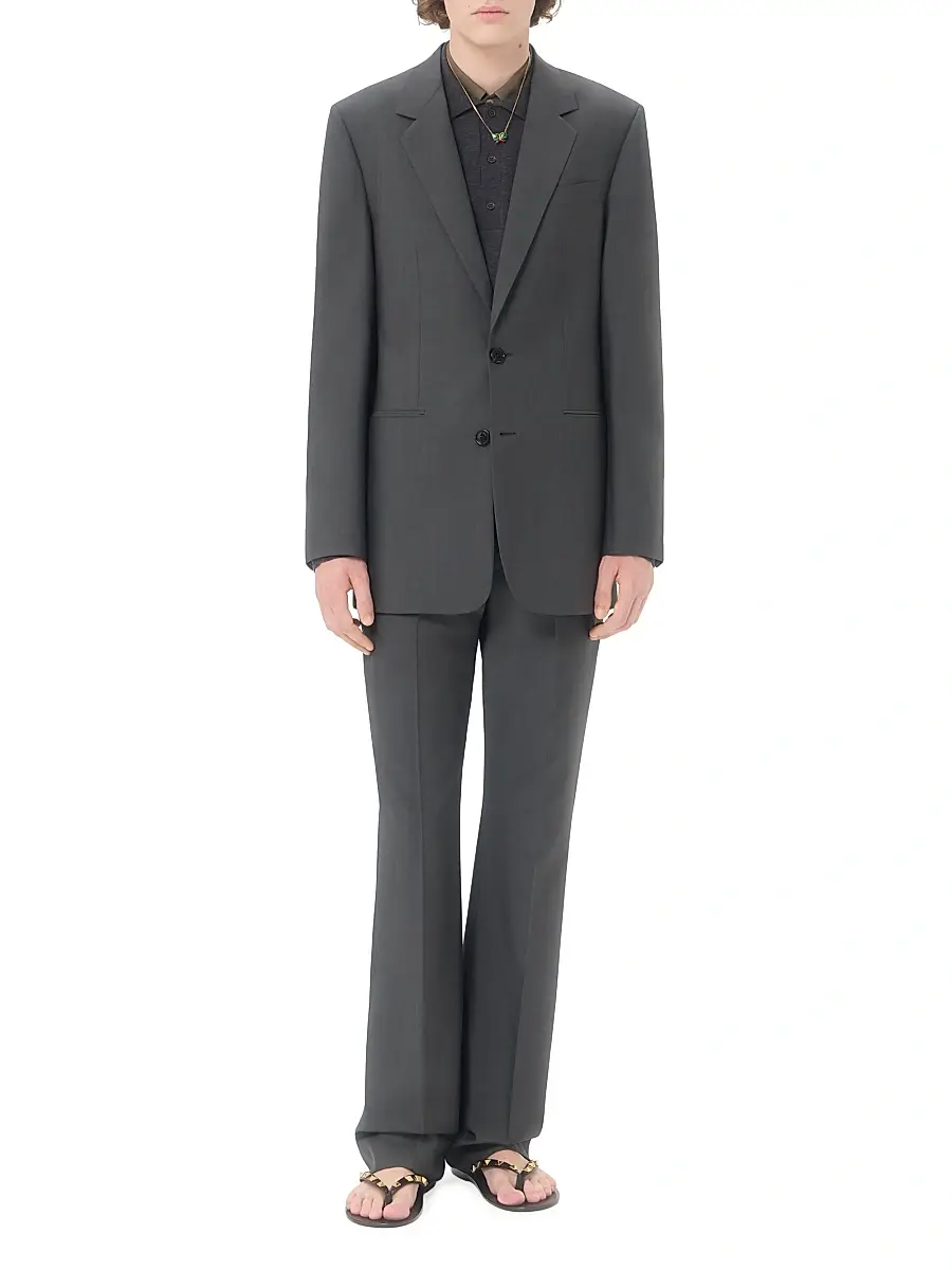 Valentino Men's Single-Breasted Wool Jacket | Thumbnail 2 Valentino Men's Single-Breasted Wool Jacket | Thumbnail 2