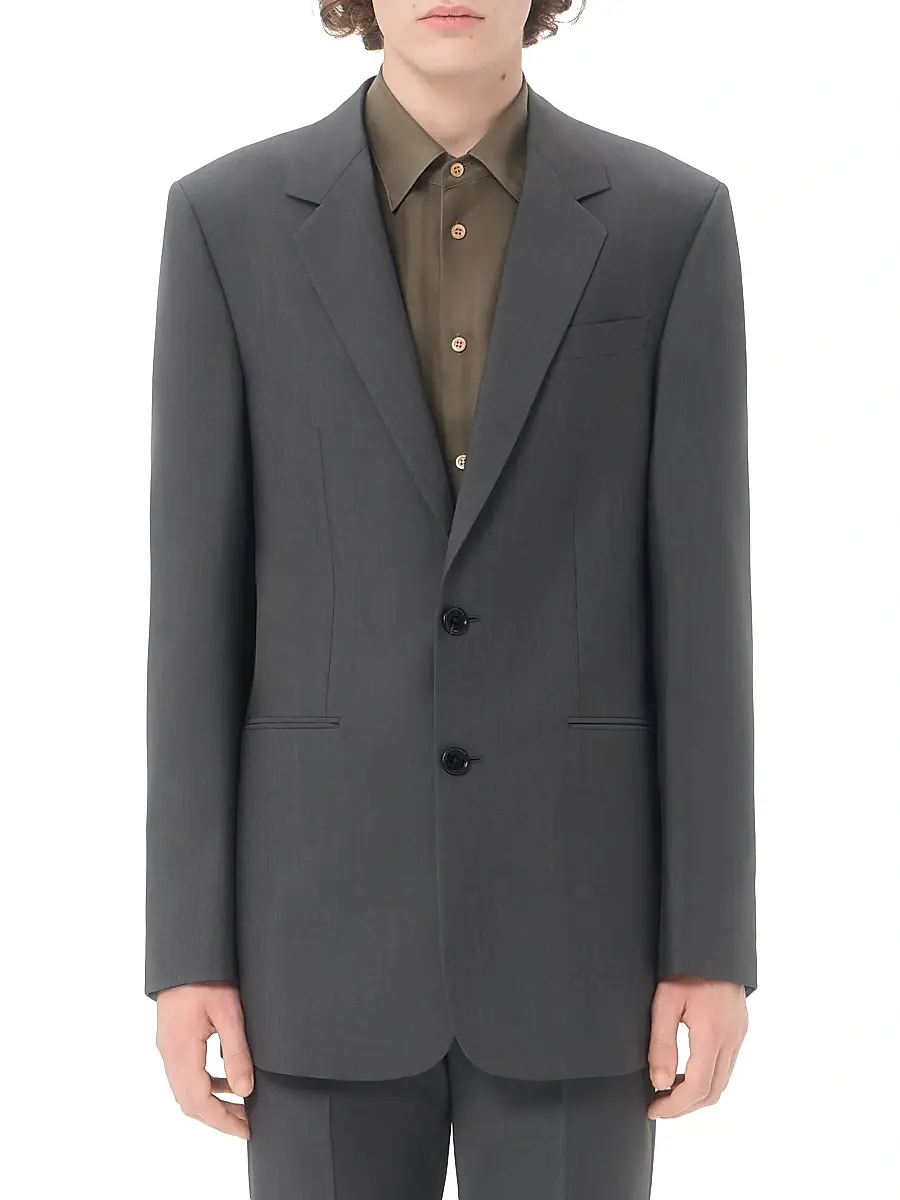 Valentino Men's Single-Breasted Wool Jacket | Thumbnail 3 Valentino Men's Single-Breasted Wool Jacket | Thumbnail 3
