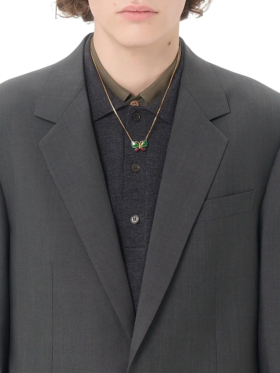 Valentino Men's Single-Breasted Wool Jacket | Thumbnail 6 Valentino Men's Single-Breasted Wool Jacket | Thumbnail 6