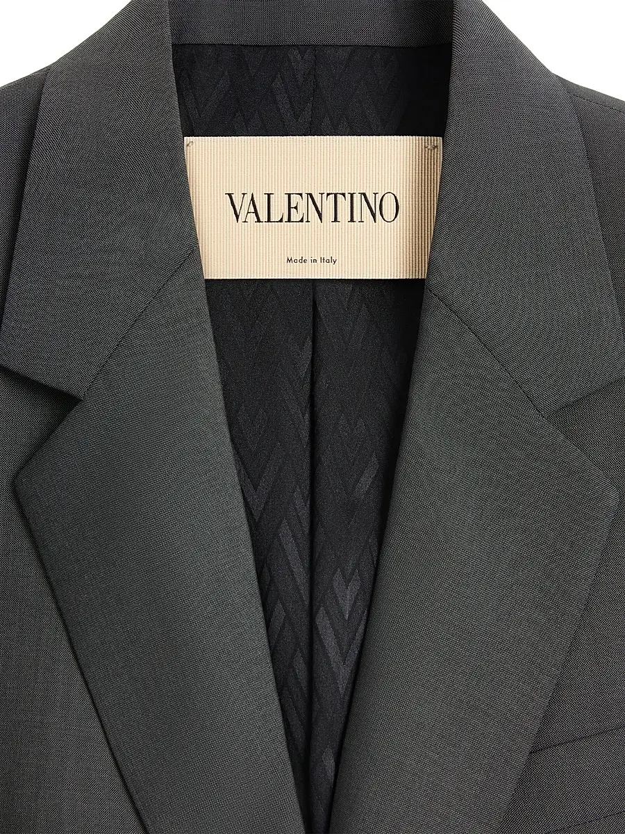 Valentino Men's Single-Breasted Wool Jacket | Thumbnail 7 Valentino Men's Single-Breasted Wool Jacket | Thumbnail 7