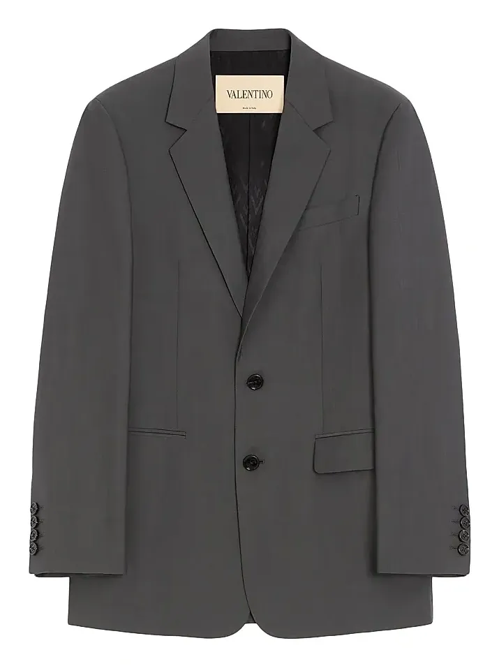 Men's Single-Breasted Wool Jacket Men's Single-Breasted Wool Jacket