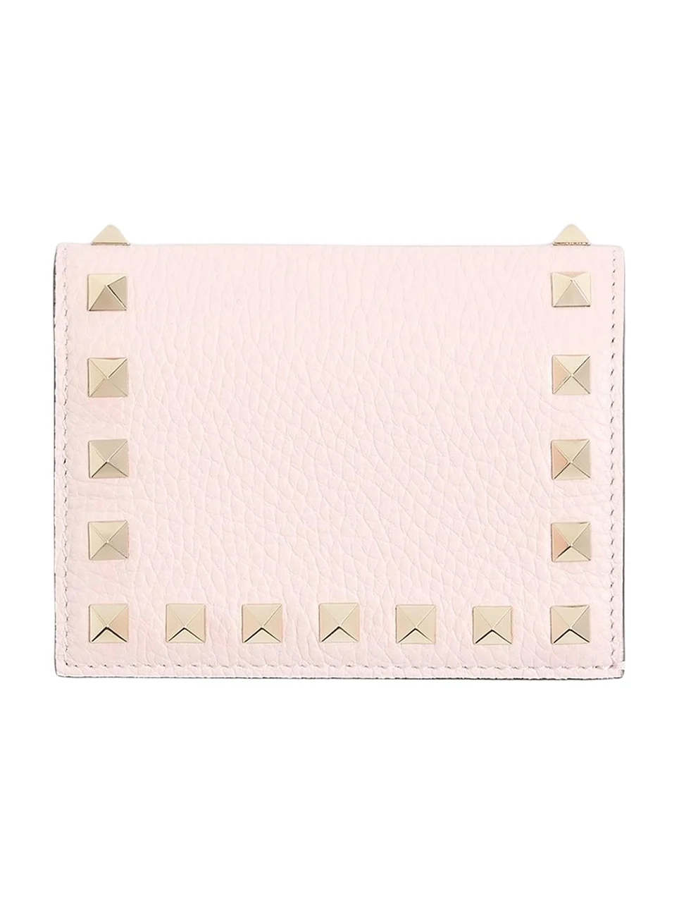 Valentino Women's Small Rockstud Grainy Calfskin Leather Wallet