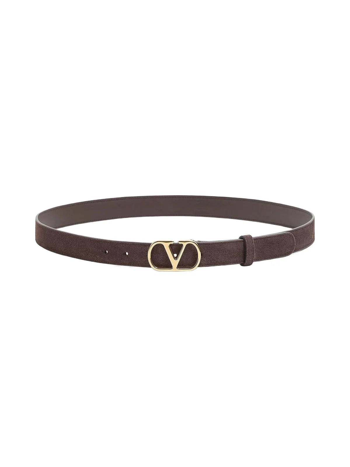 Men's VLogo Signature Suede Belt Men's VLogo Signature Suede Belt