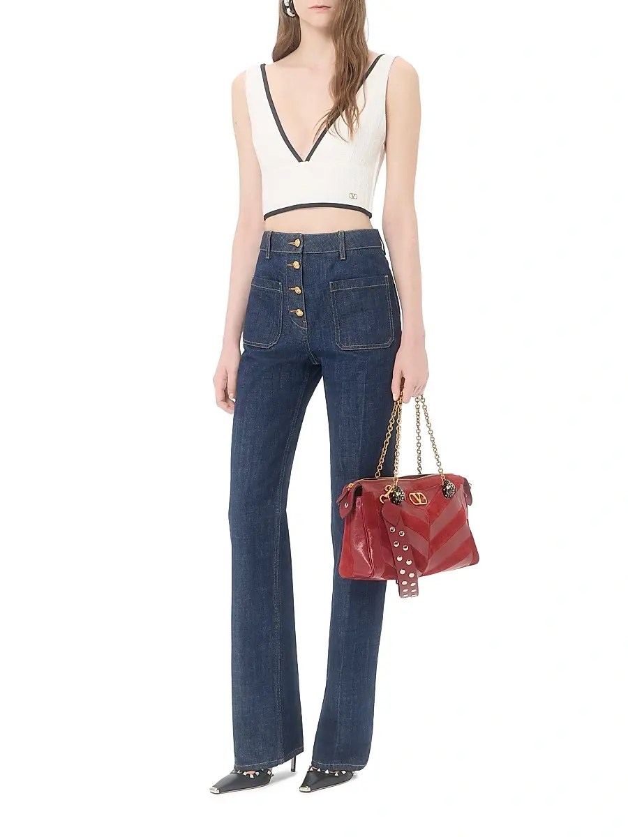 Valentino Women's Denim Jeans | Thumbnail 2