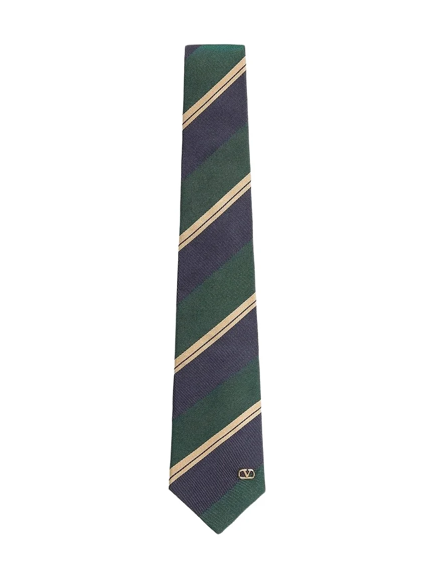 Men's Jacquard Regimental Silk Tie Men's Jacquard Regimental Silk Tie