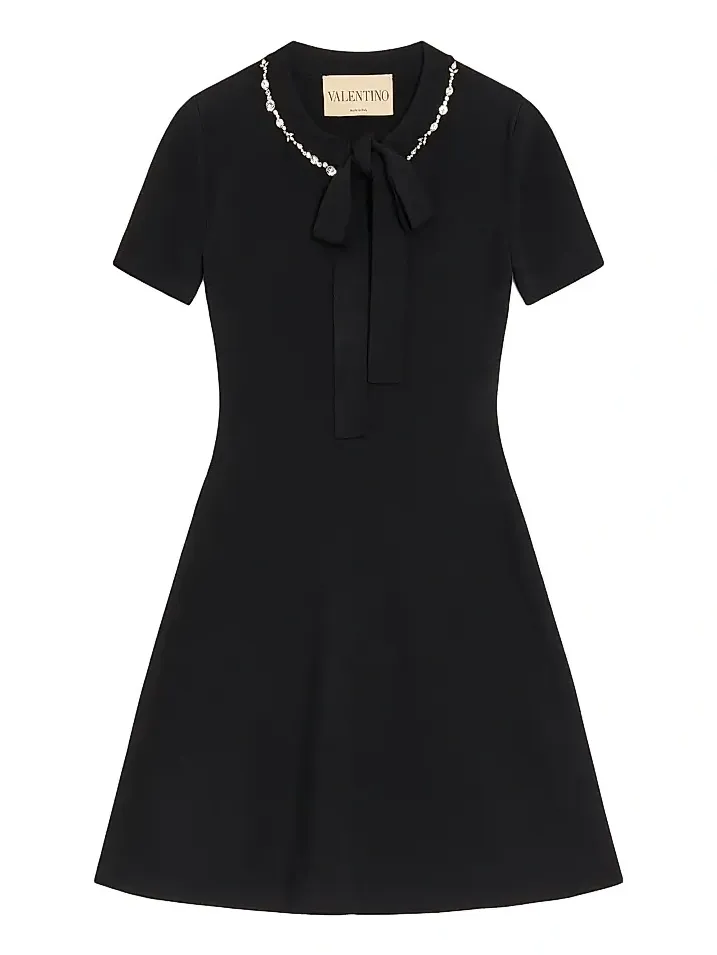 Valentino Women's Embroidered Knit Dress