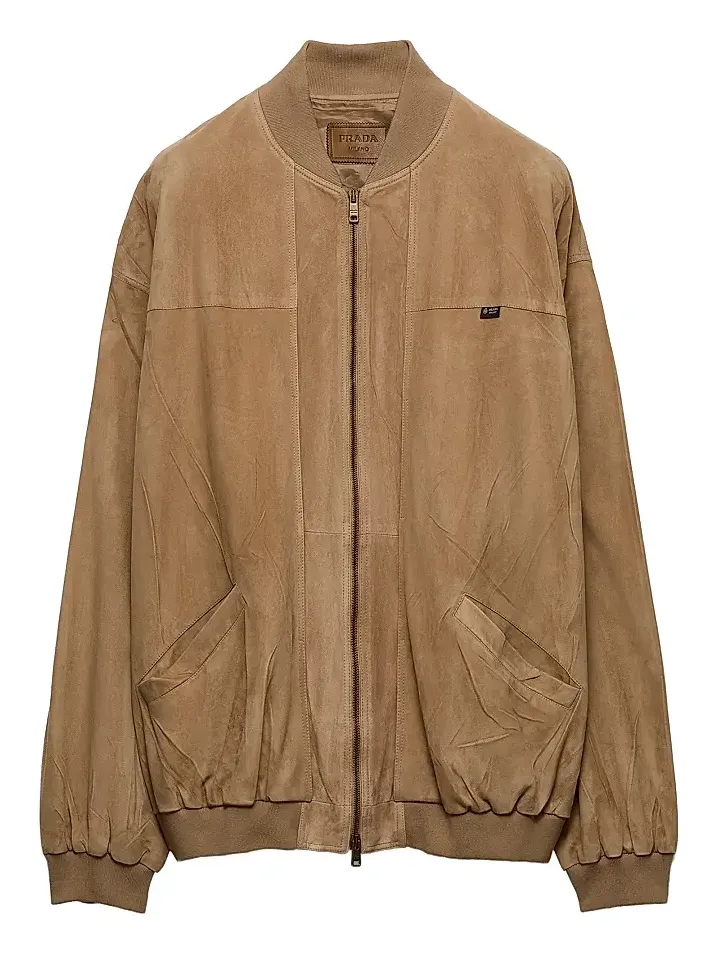 Men's Suede Bomber Jacket