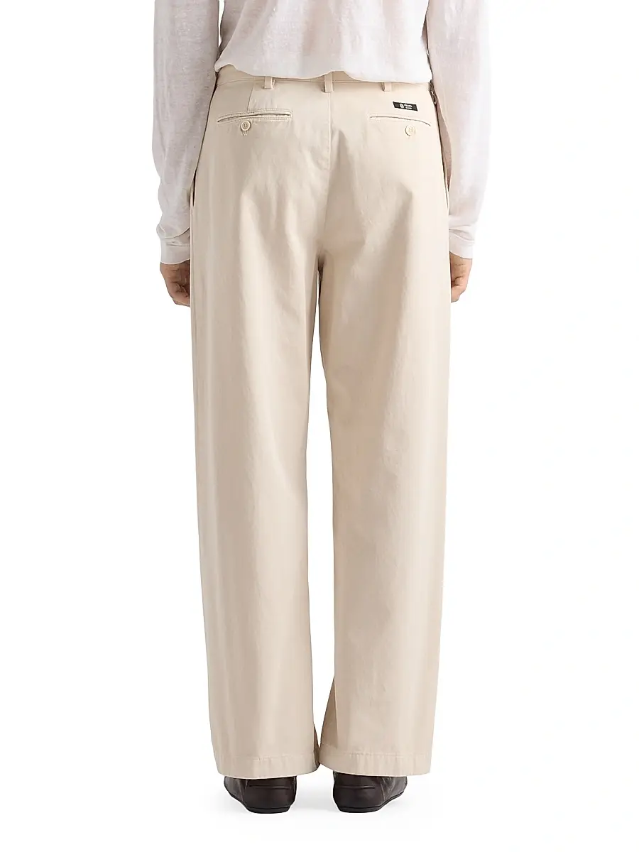 Prada Men's Wide-Leg Cotton Pants | Thumbnail 4 Prada Men's Wide-Leg Cotton Pants | Thumbnail 4