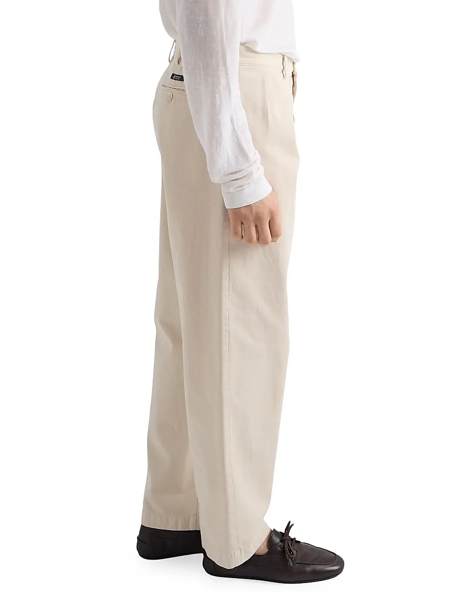 Prada Men's Wide-Leg Cotton Pants | Thumbnail 5 Prada Men's Wide-Leg Cotton Pants | Thumbnail 5