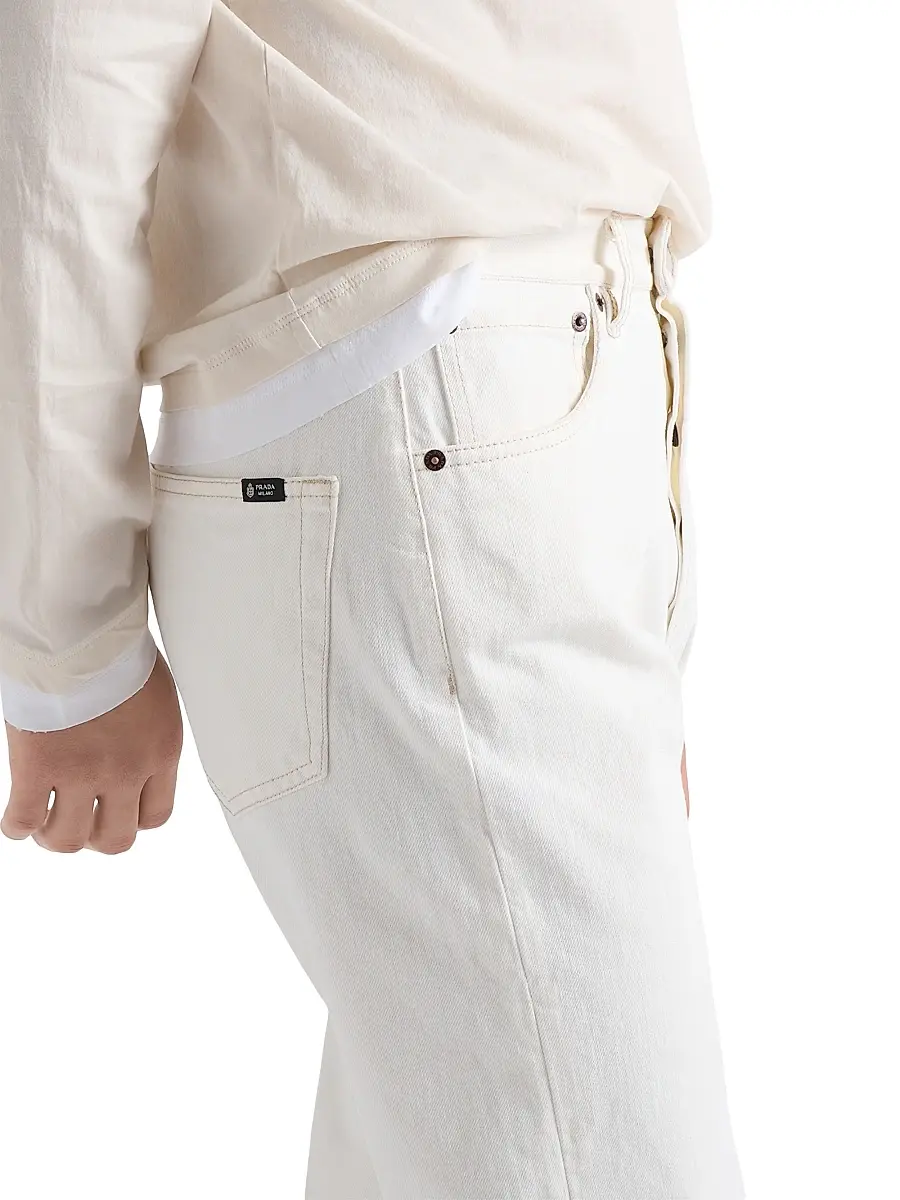 Prada Men's Old Denim Five-Pocket Jeans | Thumbnail 5